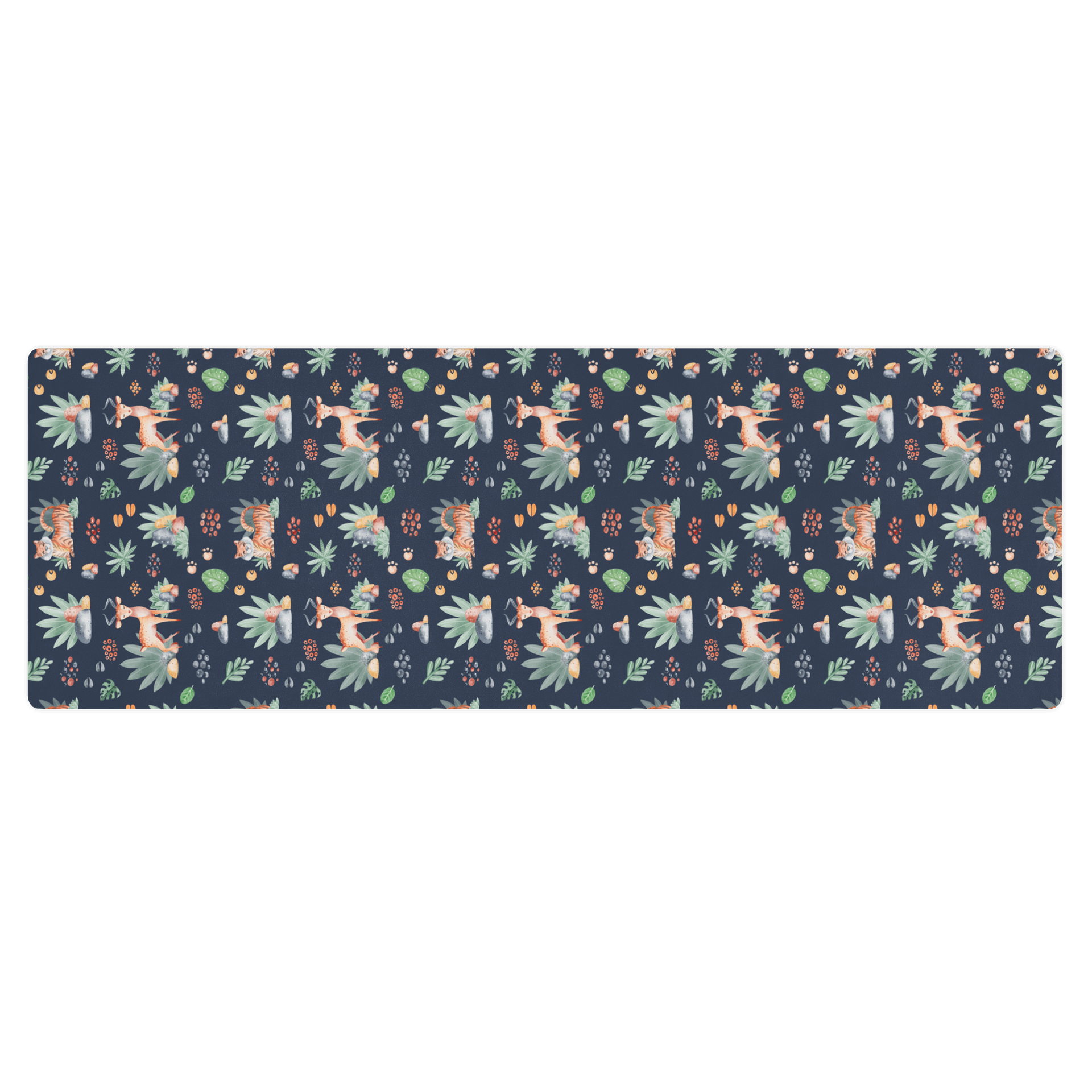 Safari Wild Animals Pattern Yoga Mat by Treasure Pie product image (1)