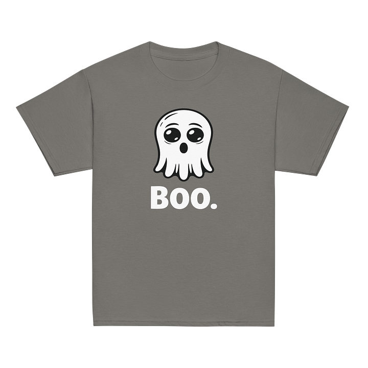 Cute Spooky Ghost “Boo” Halloween T-Shirt – Cozy & Fun Unisex Tee product image (1)