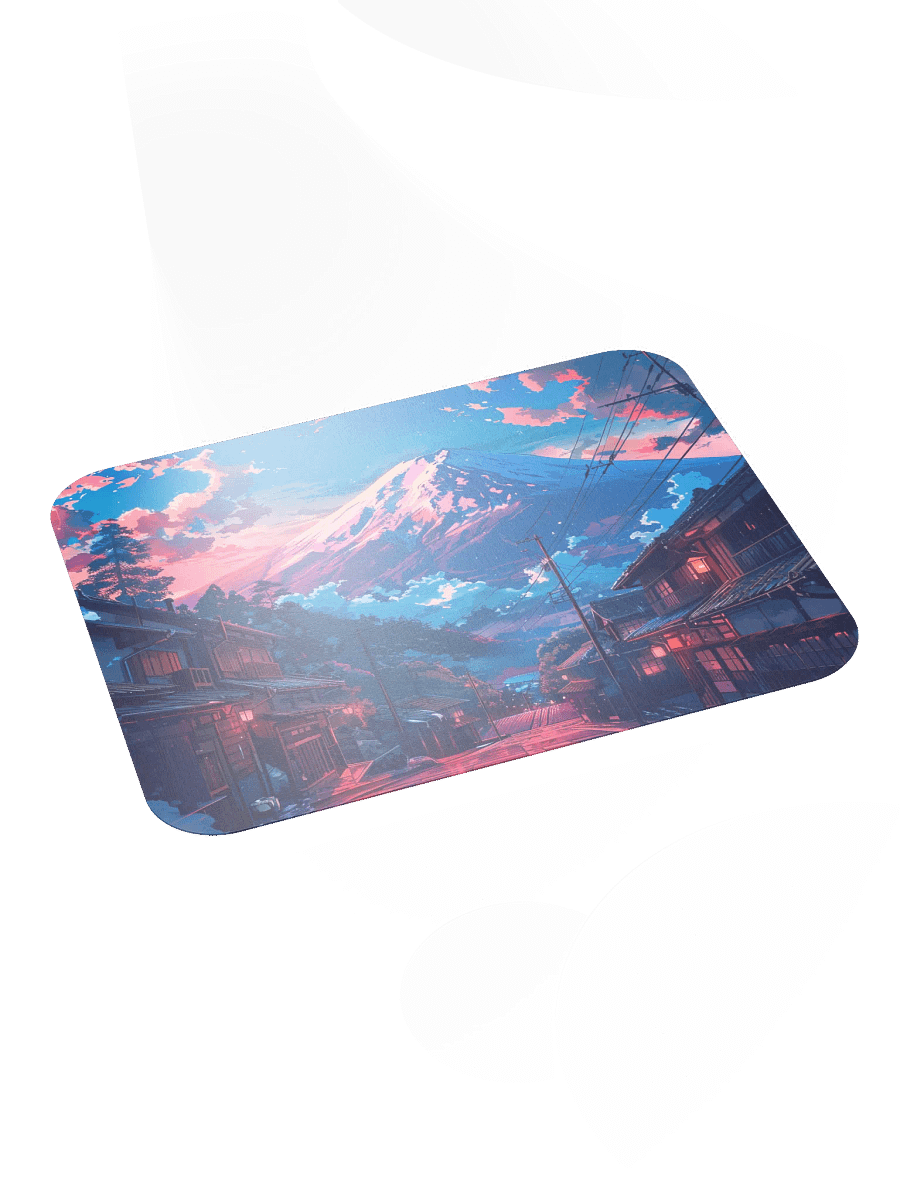 Mountain Village Anime Style Mouse Pad by Treasure Pie product image (5)