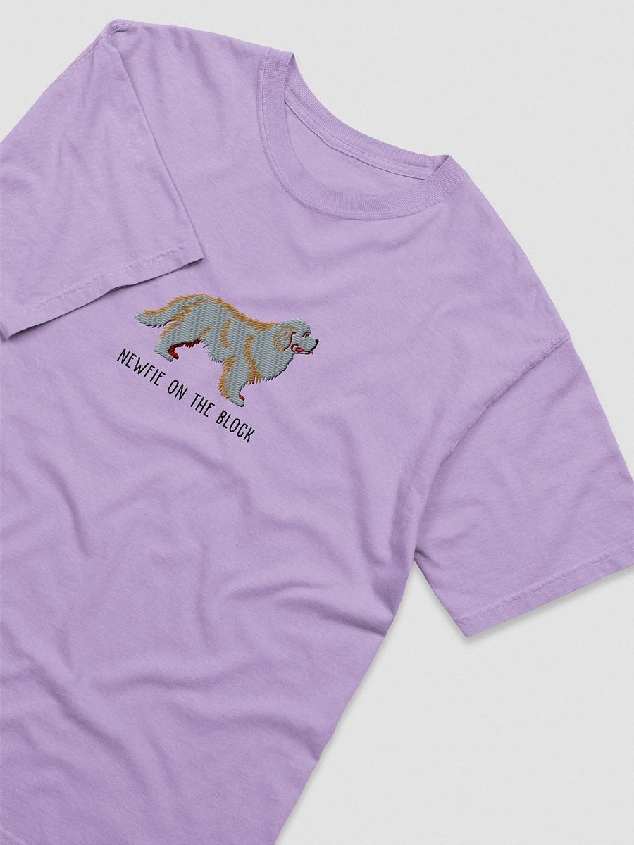 Newfie on the Block T-Shirt(Embroidered) of a Newfoundland(Grey) product image (6)