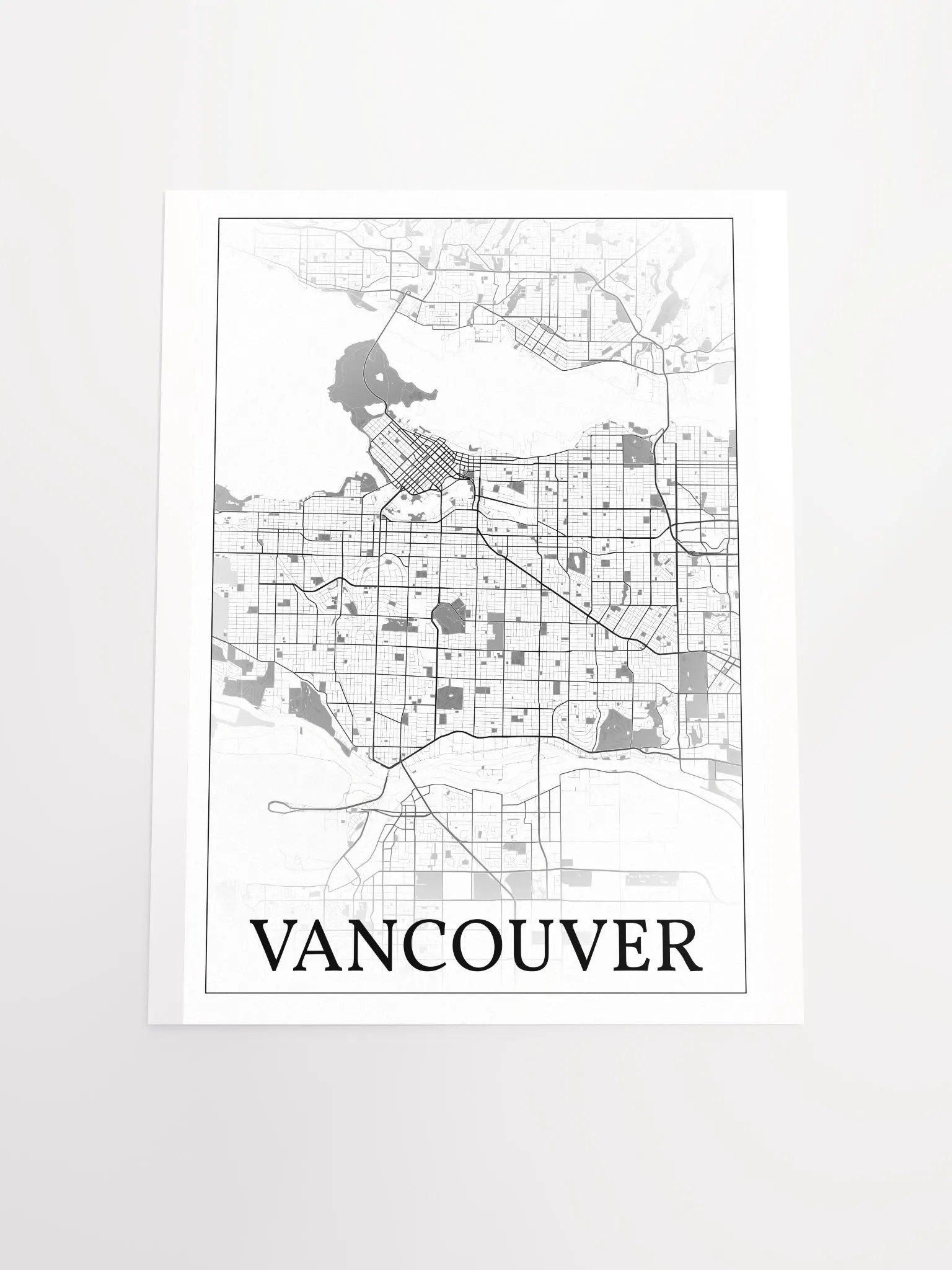 Vancouver, Canada, city map print product image (16)