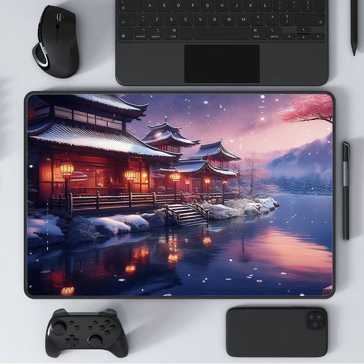Snowy Nights Large Mouse Pad (12 x 18) product image (1)