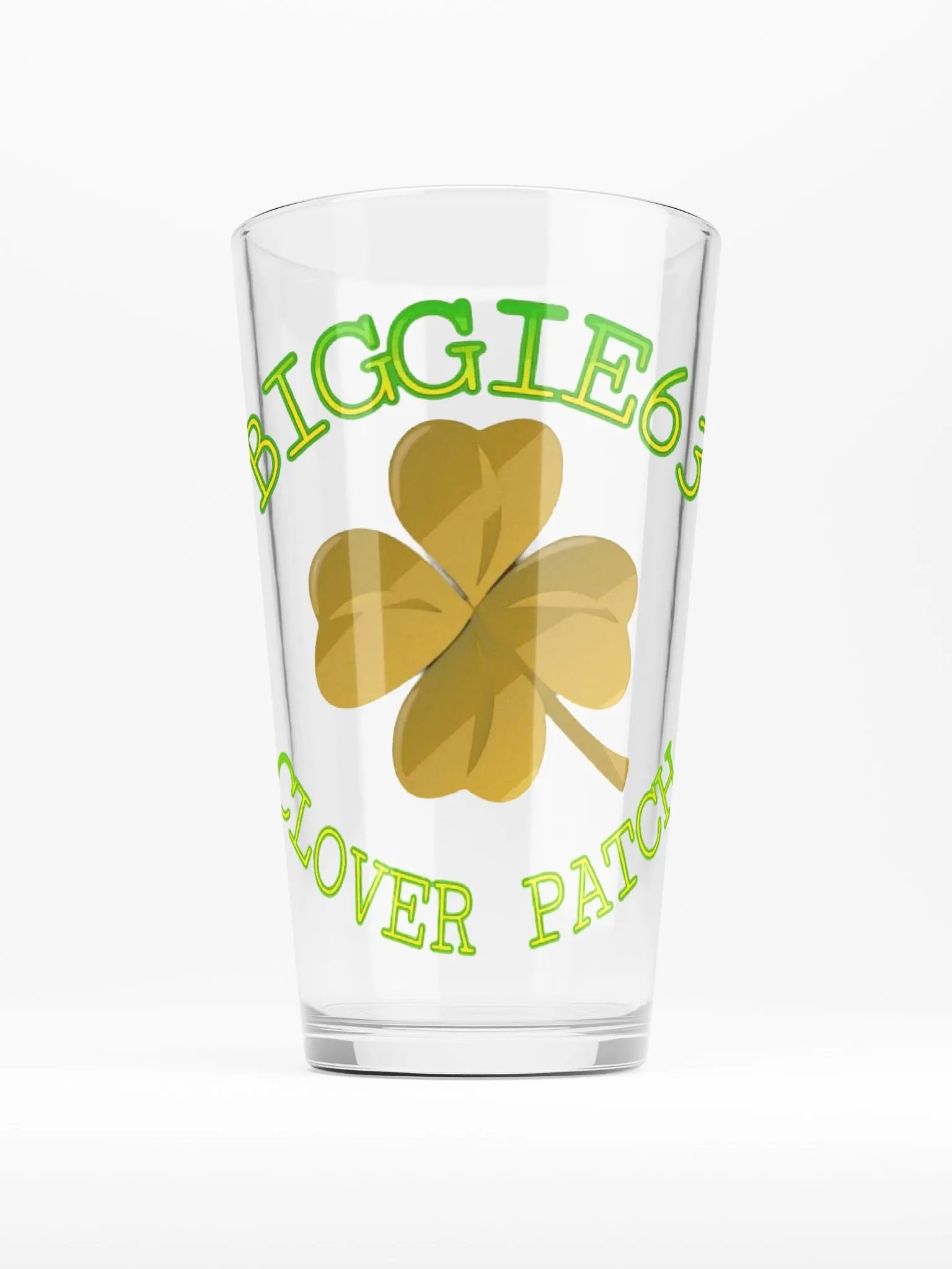 BIGGIE63 Clover Patch Shaker Pint Glass product image (1)