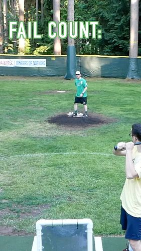 Didn’t See That Coming😳 #dingersornothing #wiffleball #baseball