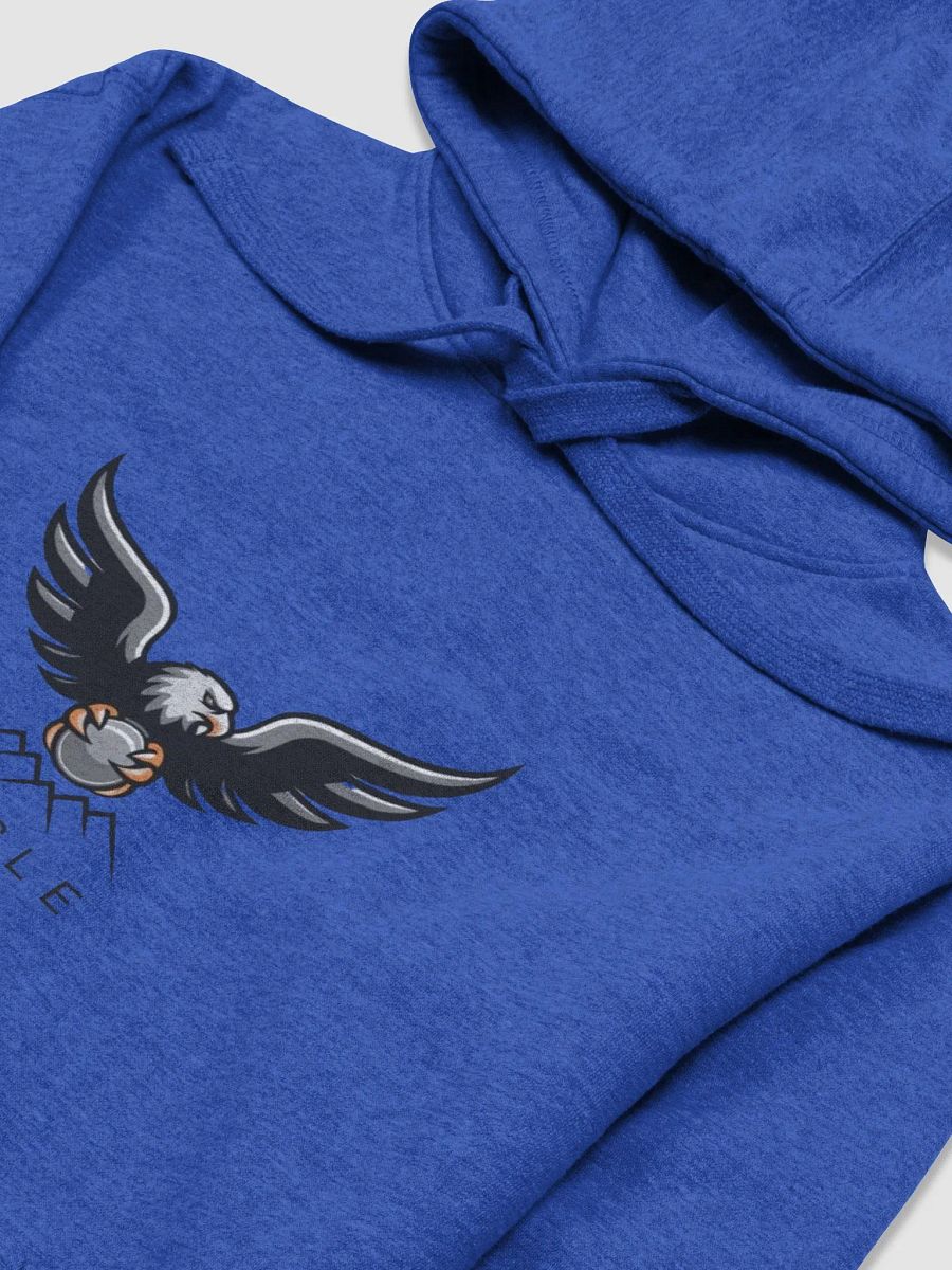 Eagle's Embrace Unisex Premium Hoodie - Stylized Eagle Logo Design product image (3)