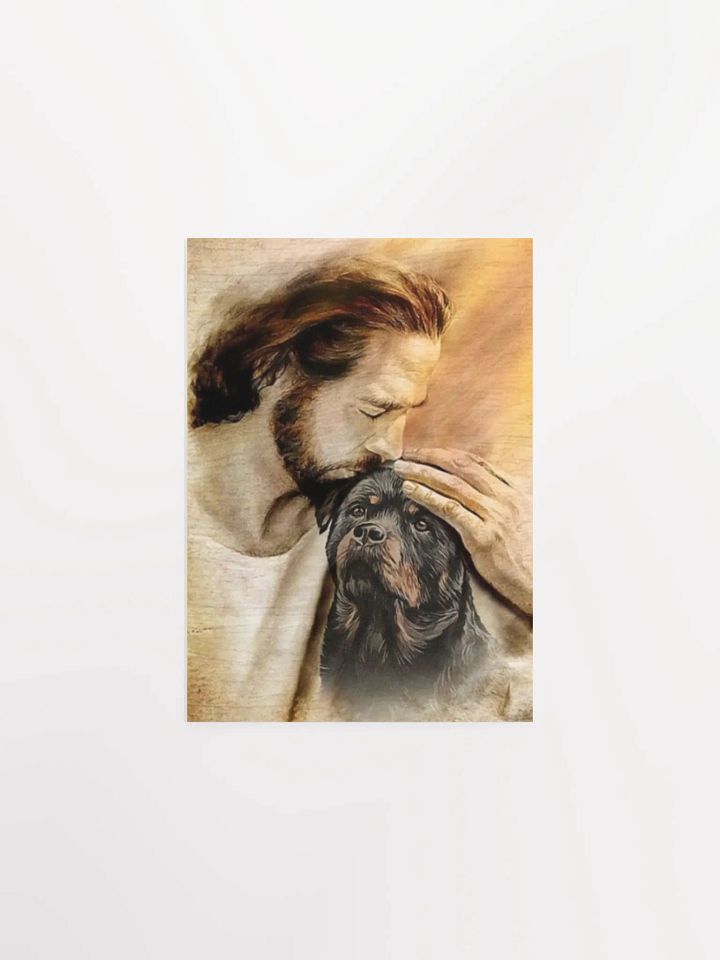 Rottweiler and Jesus - Poster product image (1)