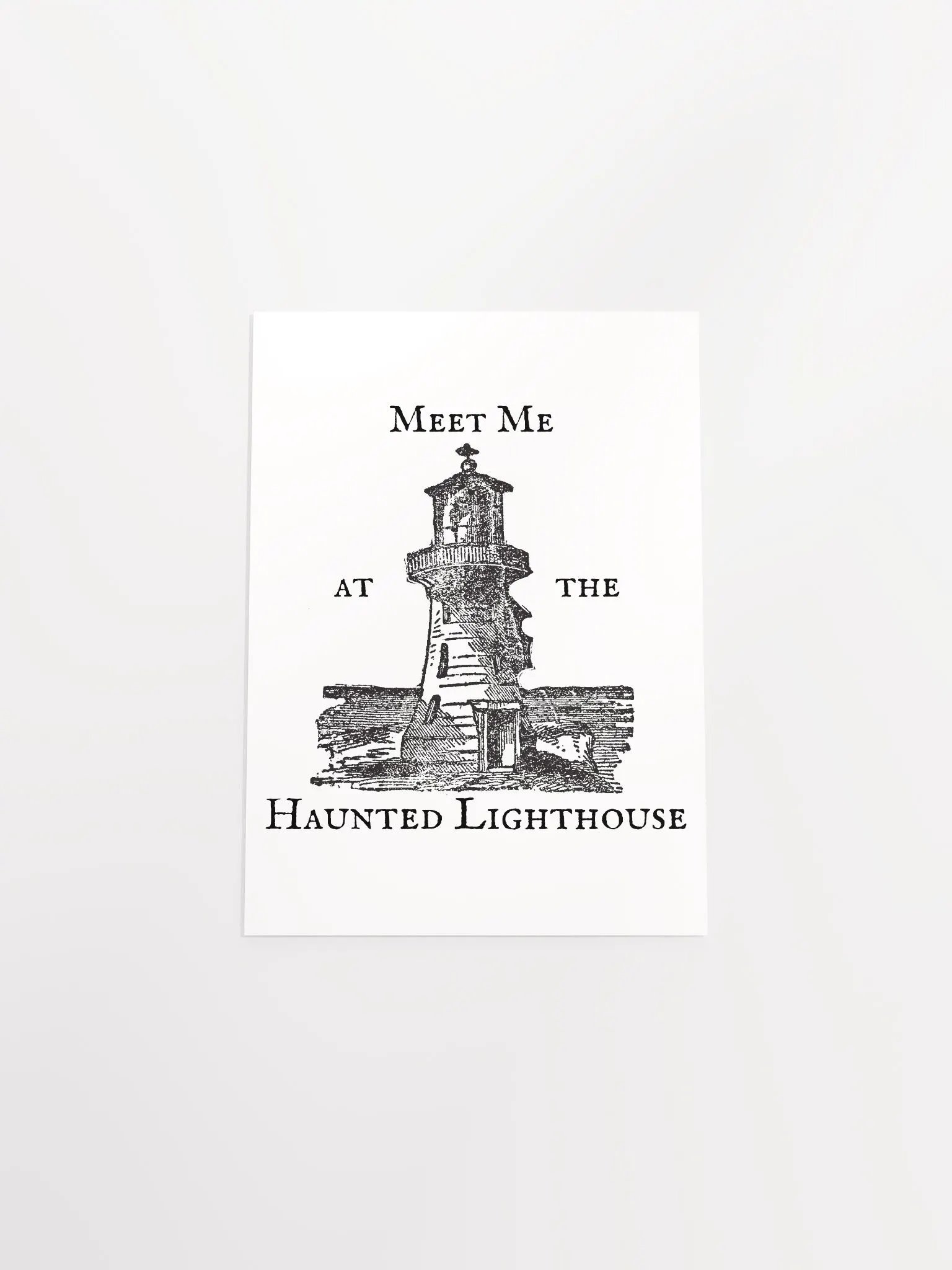 Haunted Lighthouse Vibrant Matte Paper Poster product image (47)