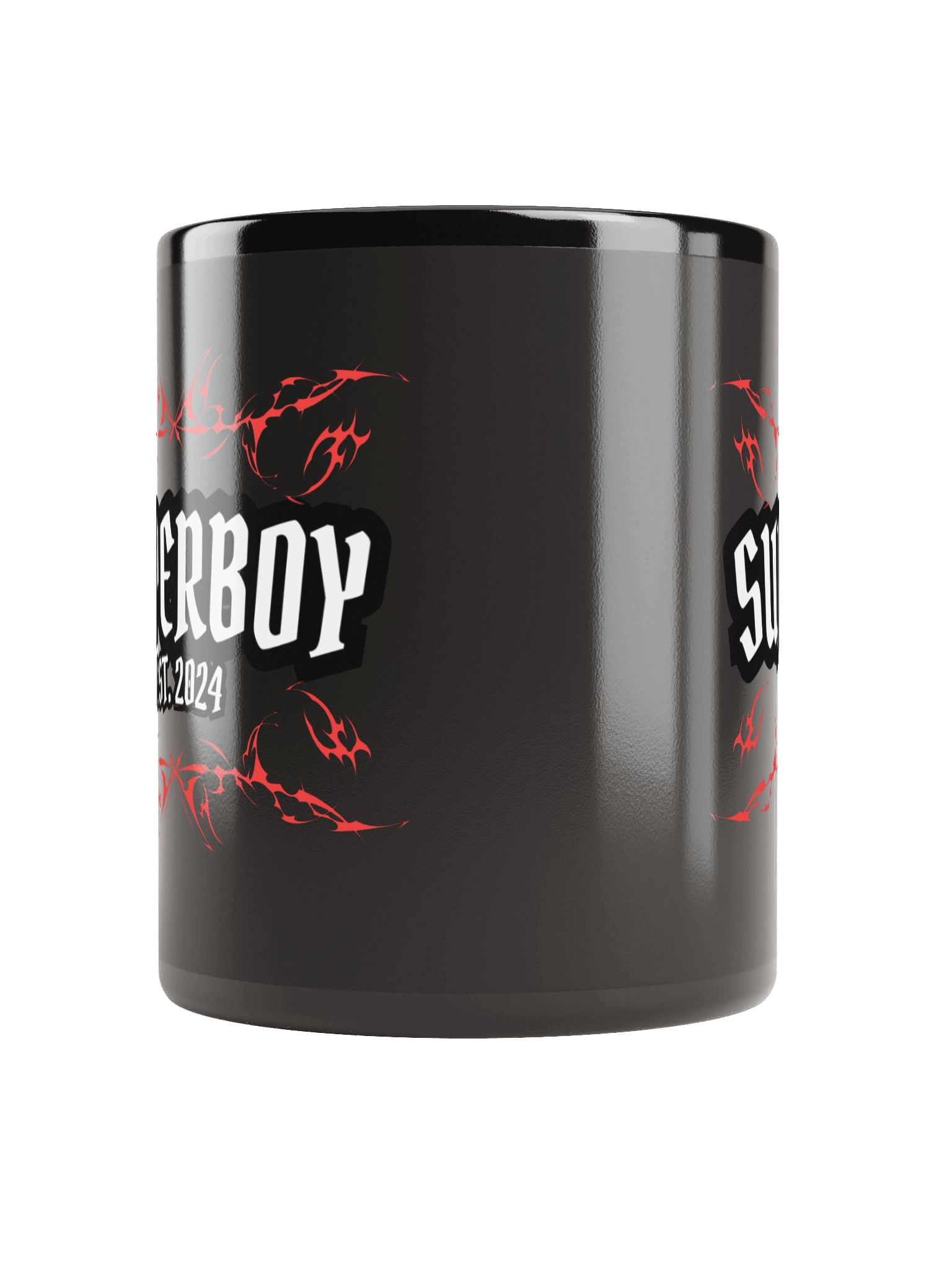 SUPERBOY EST. 2024 Black Coffee Mug product image (6)