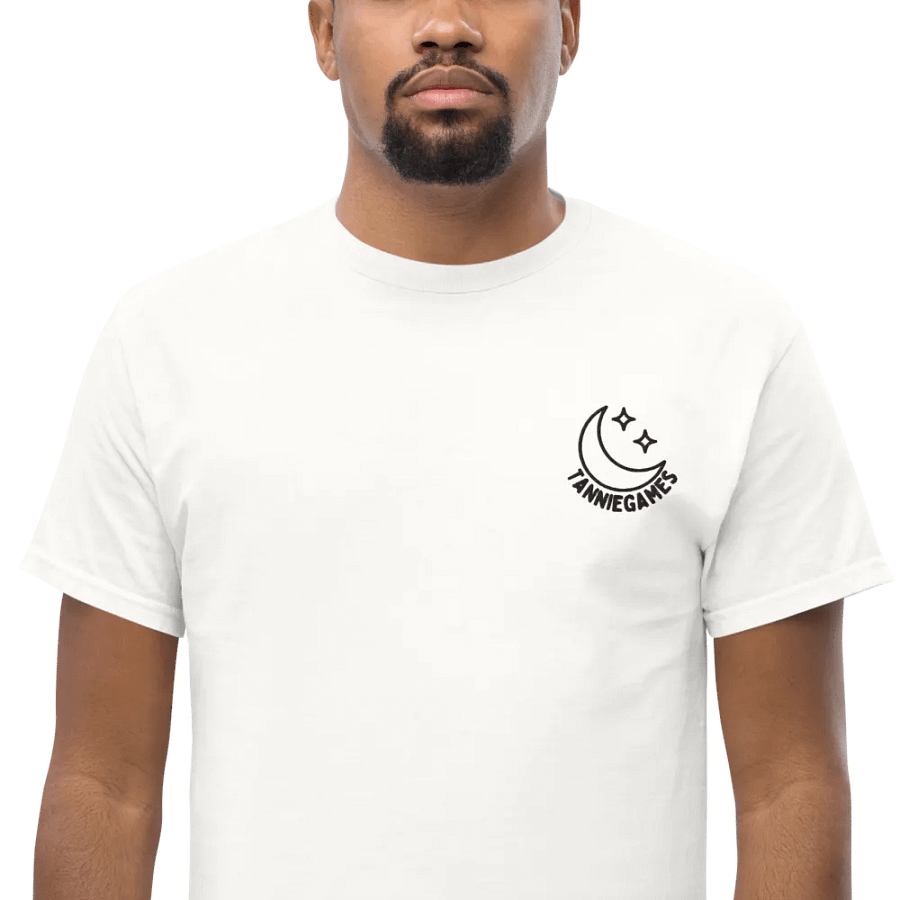 Embroidered Tanniegames Logo White Tee Variant product image (1)