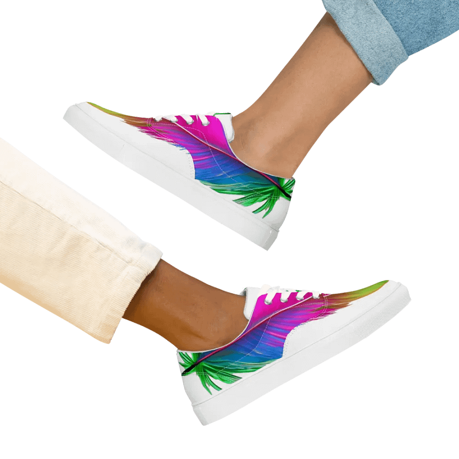 Tropical Feather - Women's Lace-Up Canvas product image (8)