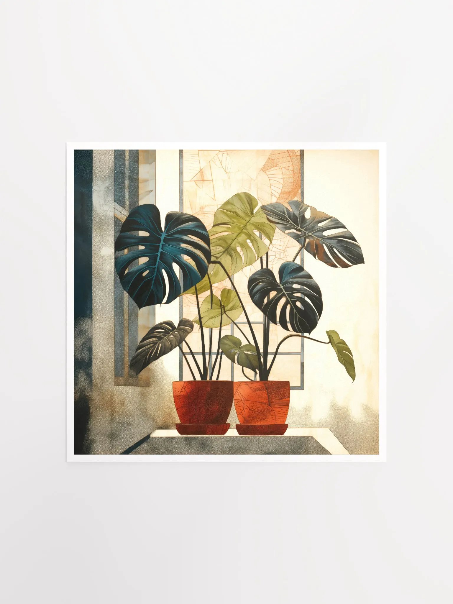 Art2401-07 Potted Plants Still Life - Art Print product image (3)