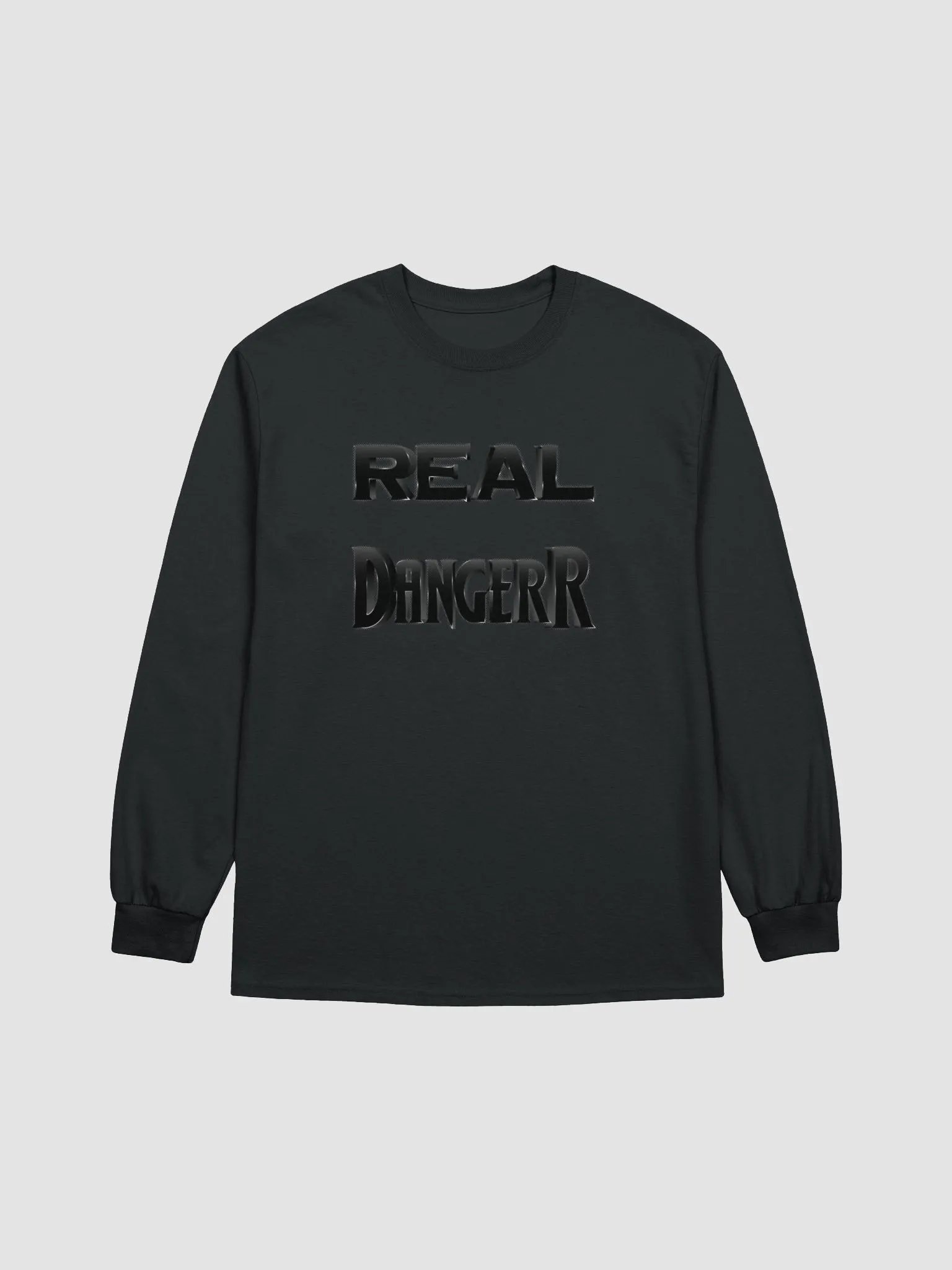 Blk & Wht 3D Dangerr HOAL Gildan Ultra Cotton Long Sleeve T-Shirt product image (1)