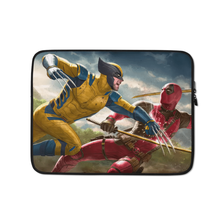 Epic Wolverine & Deadpool Laptop Sleeve product image (1)