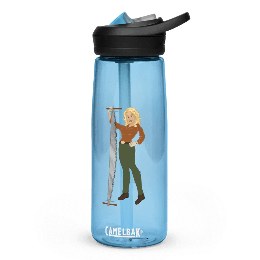 Crosscut Saw Blonde Dolly Pinup Camelbak Water Bottle product image (1)