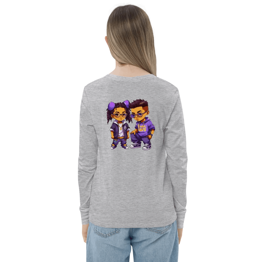 Crimson Script Youth Long Sleeve Tee product image (28)