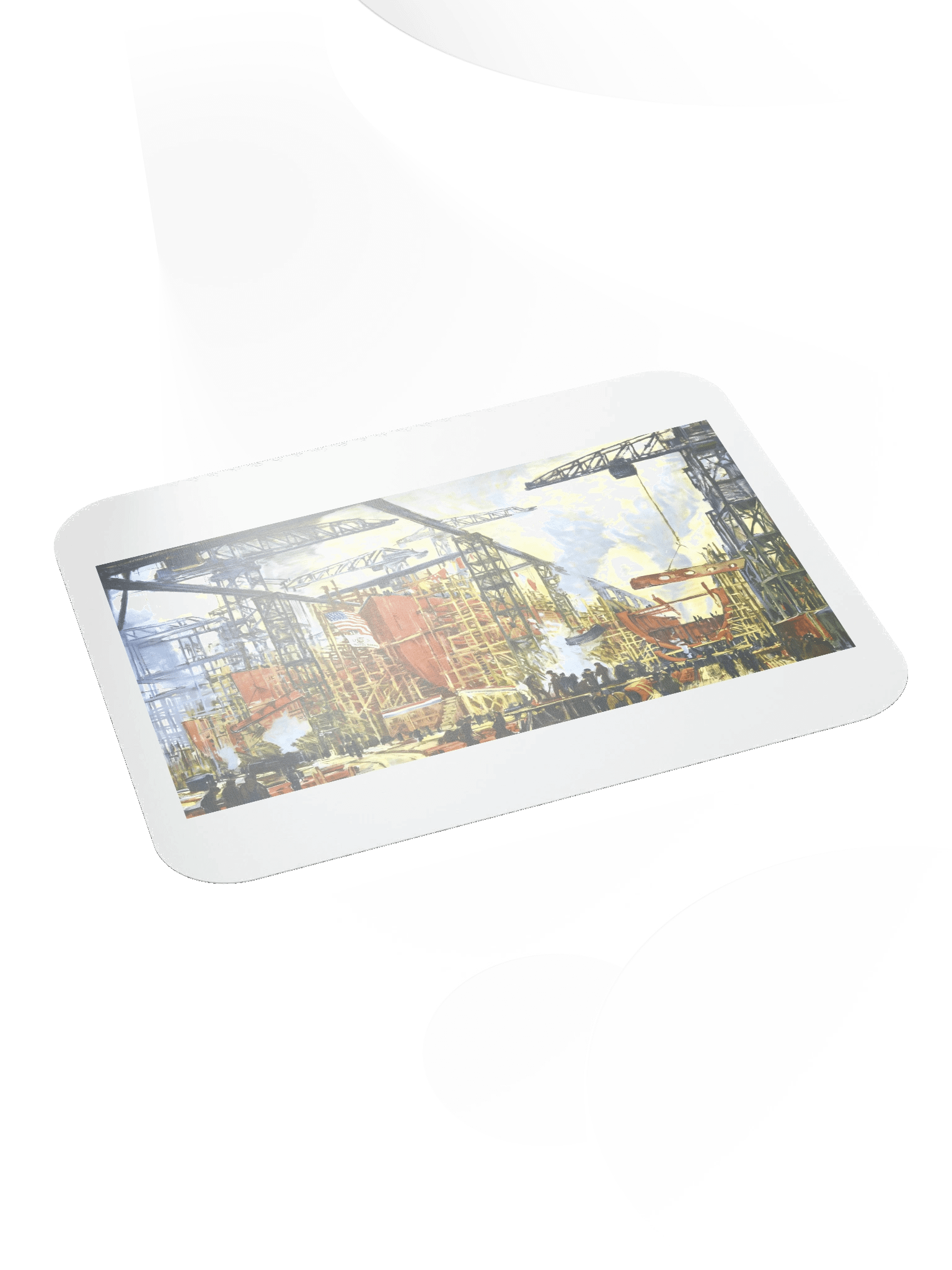 Patriotic Shipyard Mouse Pad product image (4)