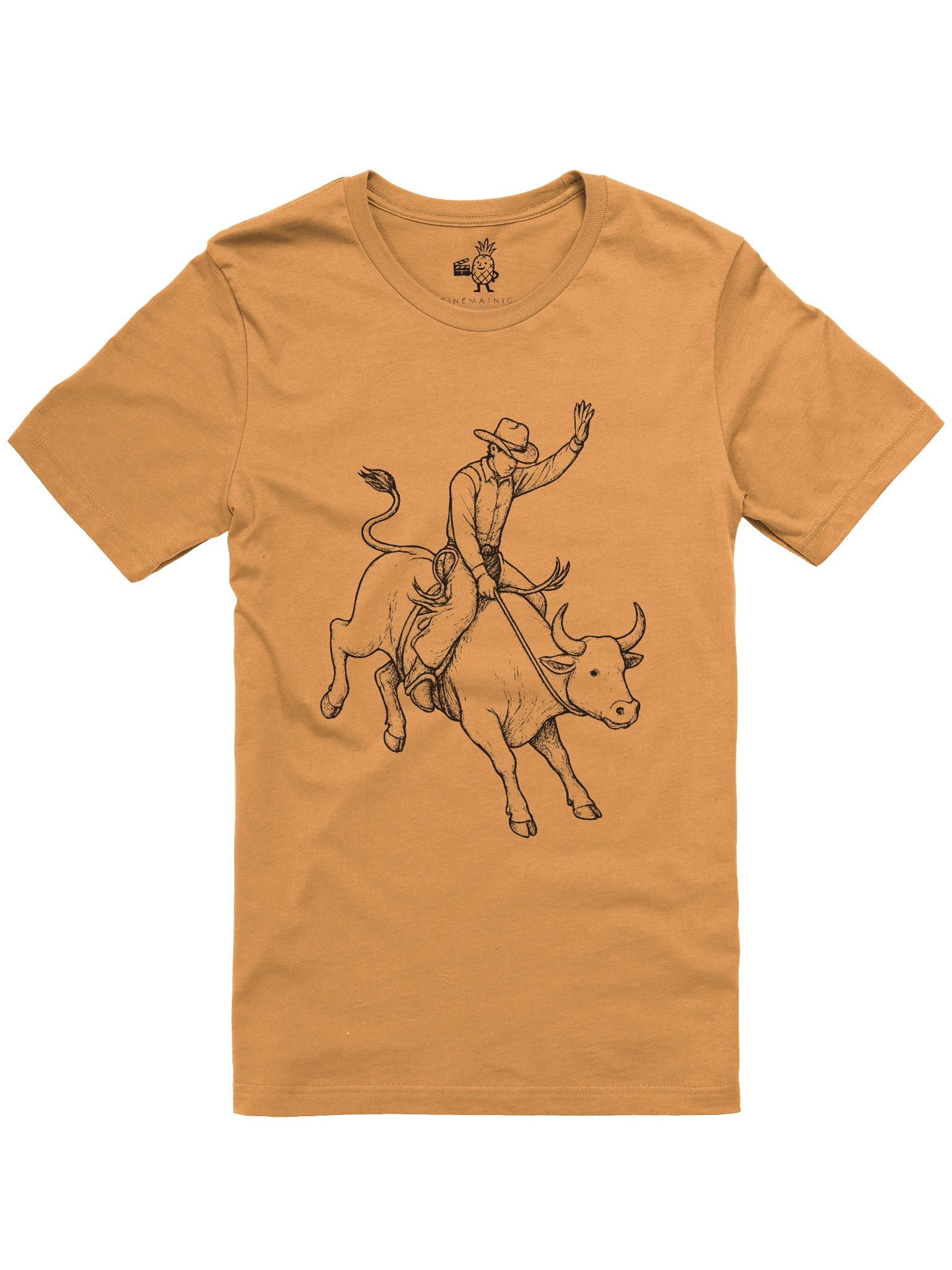 Vintage Rodeo Cowboy on Bull Unisex T-Shirt product image (3)