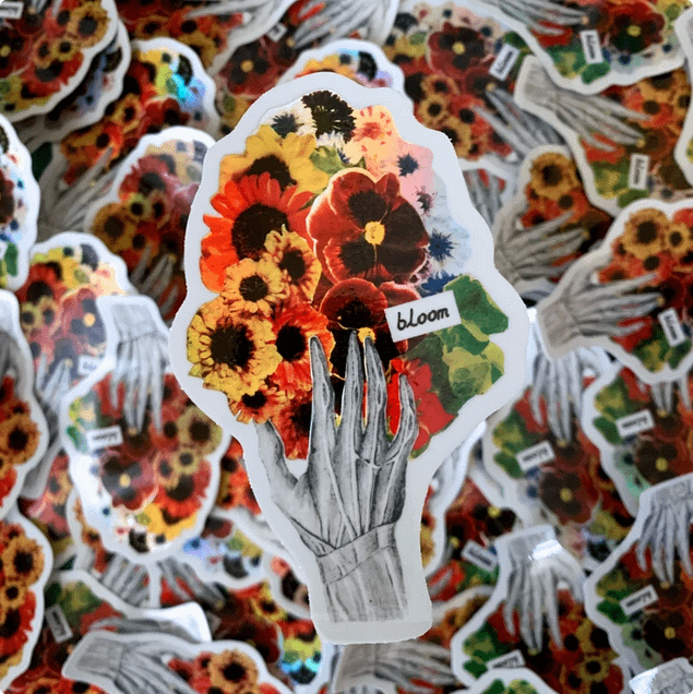 Creepy Hand Bloom Bouquet sticker product image (1)
