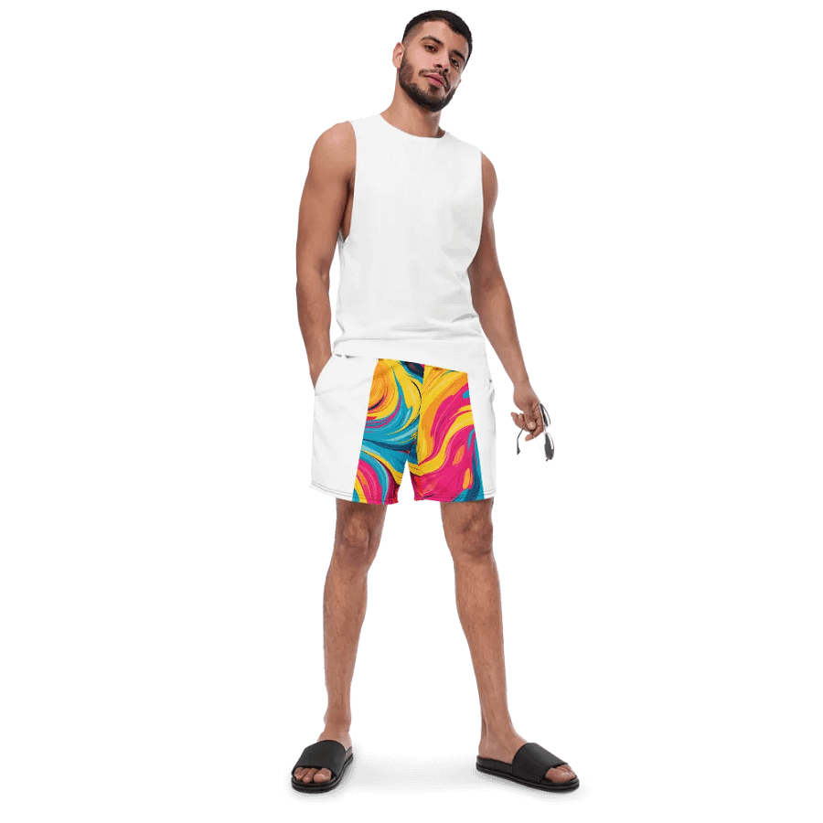 Vivid Wave Men's Swim Trunks product image (5)