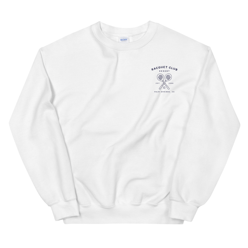 Racquet Club Resort - White Embroidered Crewneck product image (3)