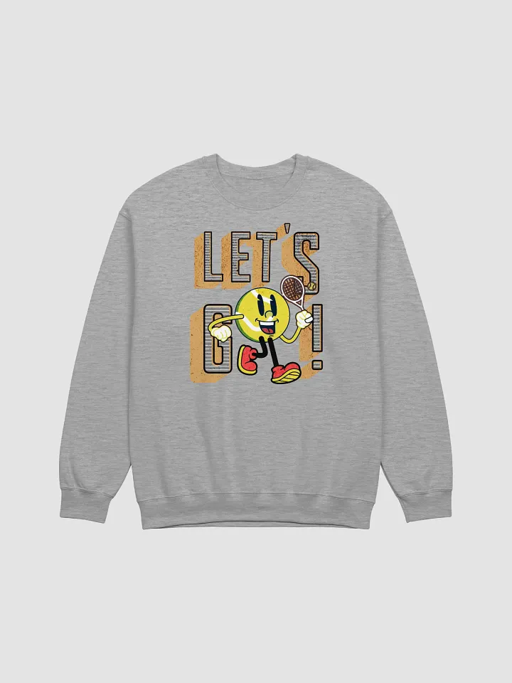 Lets Go Mascot Tennis Ball Vintage Character Crewneck Sweatshirt product image (19)