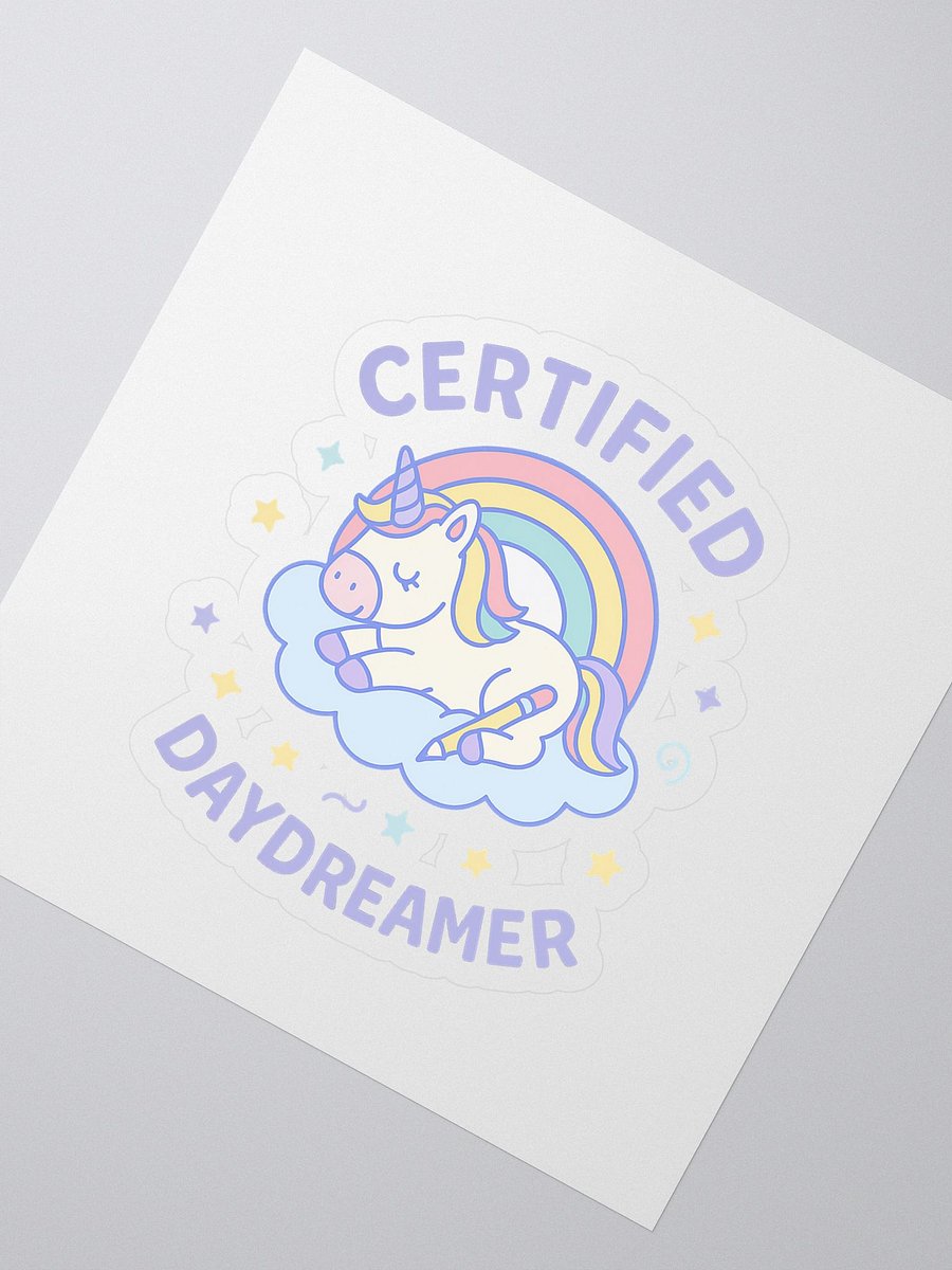 Certified Daydreamer Unicorn Kiss Cut Stickers product image (2)