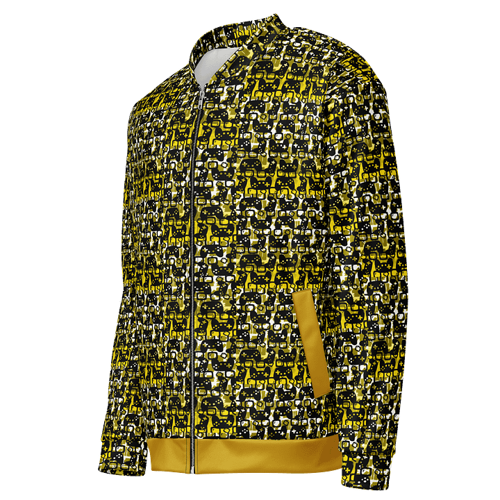 Story Lover Unisex Bomber Jacket (Gold and Black) product image (1)
