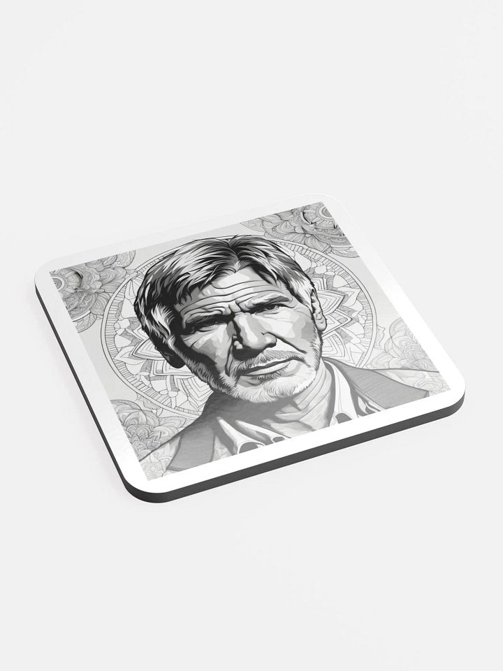 Mandala Man Glossed Cork Coaster product image (2)