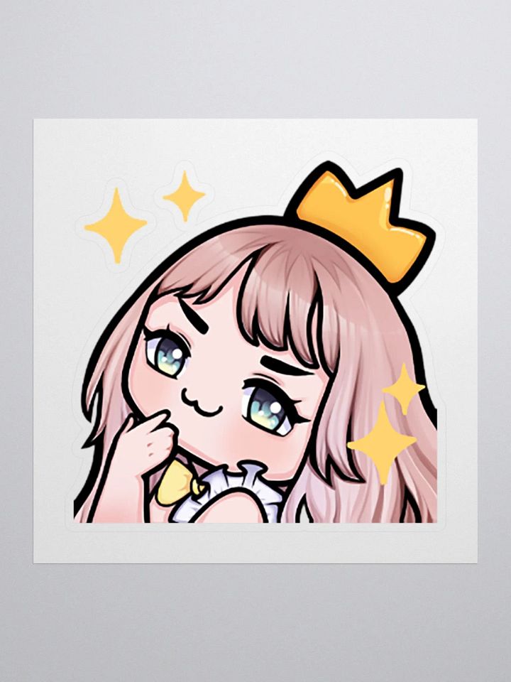 Lara Silverfox Vtuber Kawaii Smug Sticker Scuff Queen v1 product image (1)