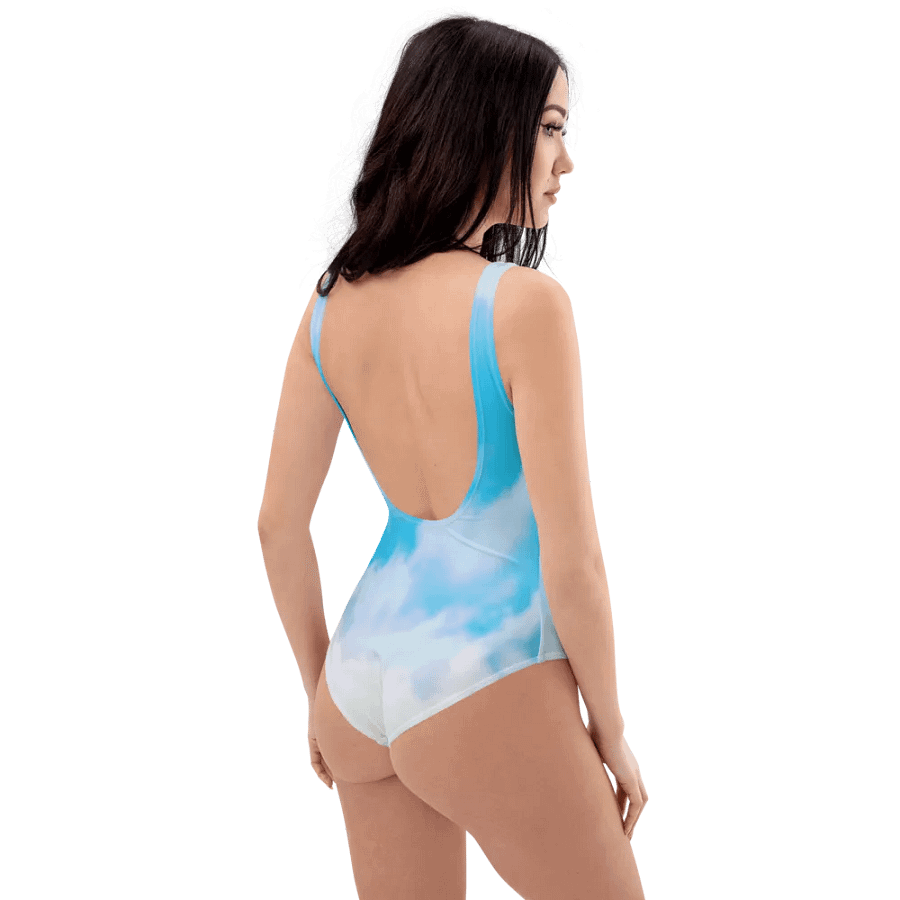 Blur Cloud Rainbow Design one piece Swimsuit - V6 product image (3)