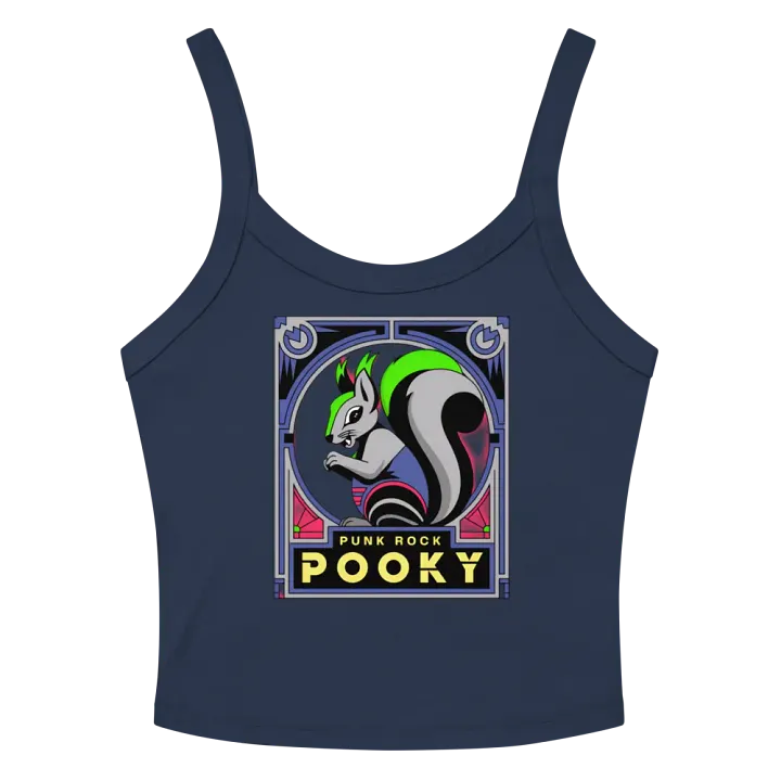 Neon Punk Squirrel Ribbed Tank product image (2)