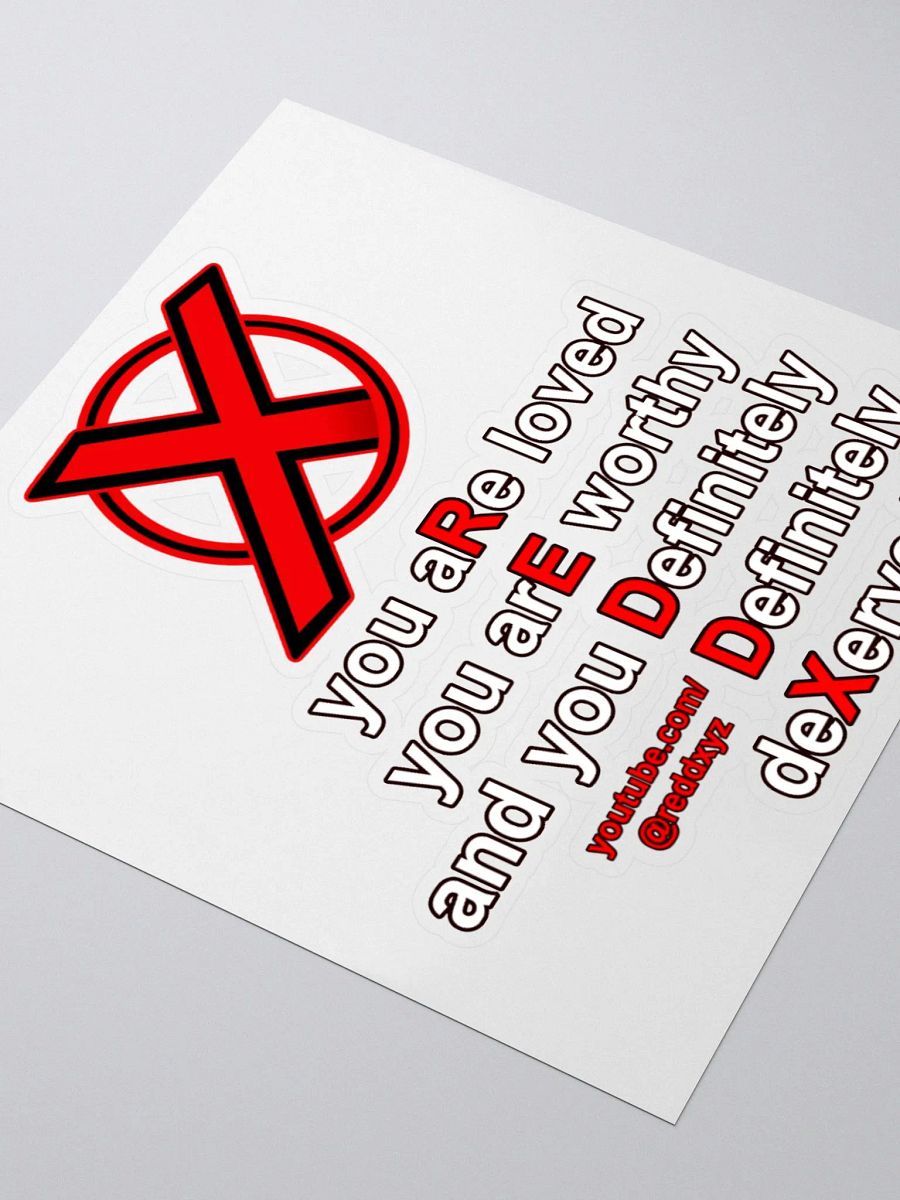 ReddX Affirmation Kiss Cut Stickers product image (8)