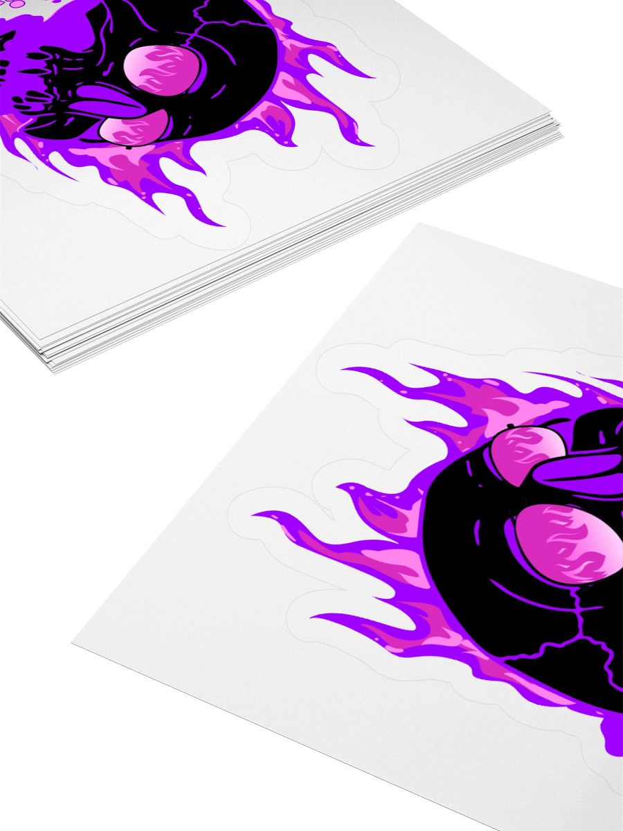 Small My Everything Hurts! Purple Skull Sticker product image (4)