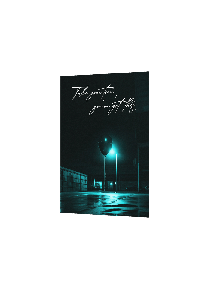 "Take your time" Handwritten Matte Poster product image (10)