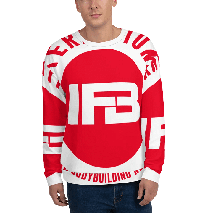 IFBNewsfeed.Org's All-Over Print Recycled Unisex Sweatshirt product image (2)