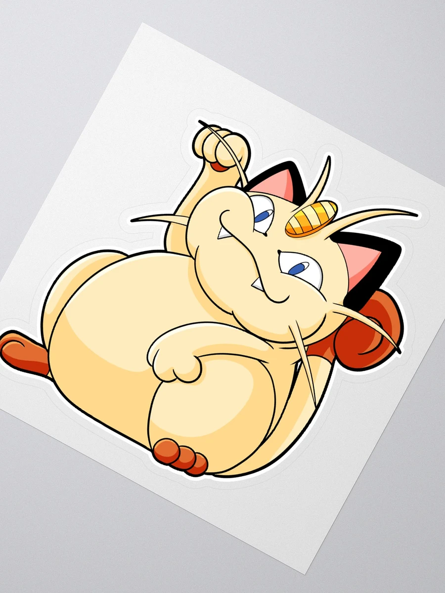 Chubby Meowth Large Sticker product image (2)