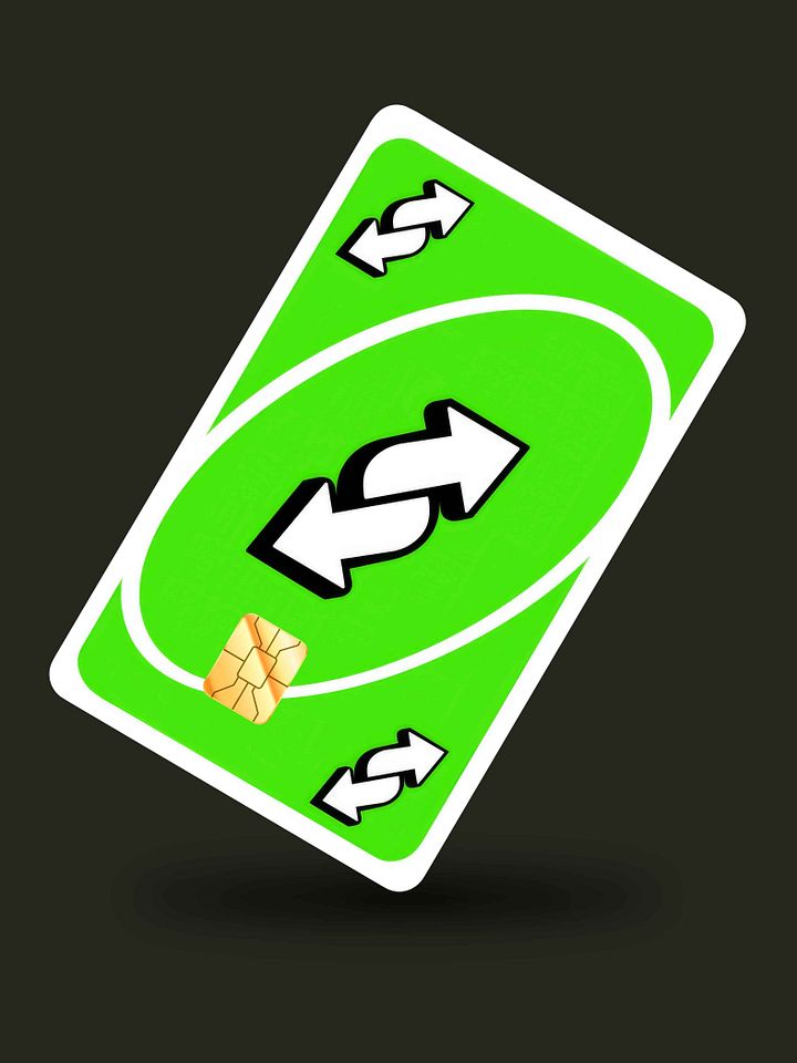 Uno Reverse Card Green (Holographic) product image (1)