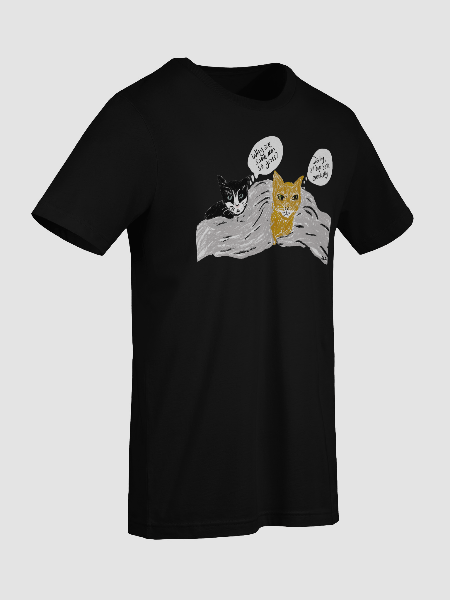 Kitties Thoughts On Men tee product image (77)