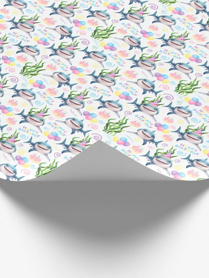 Shark Birthday Wrapping Paper product image (2)
