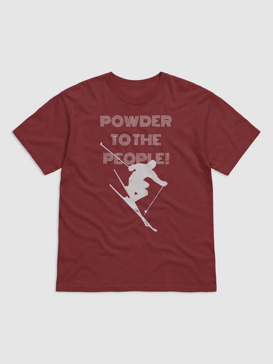 Powder to the people! ski T-shirt product image (25)