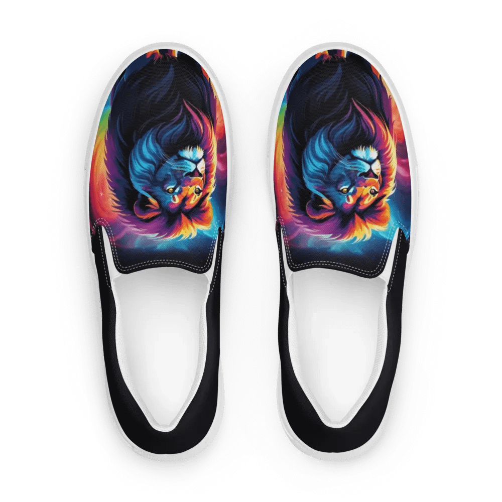 Colorful Lion All Over Print Slip On Shoes product image (10)