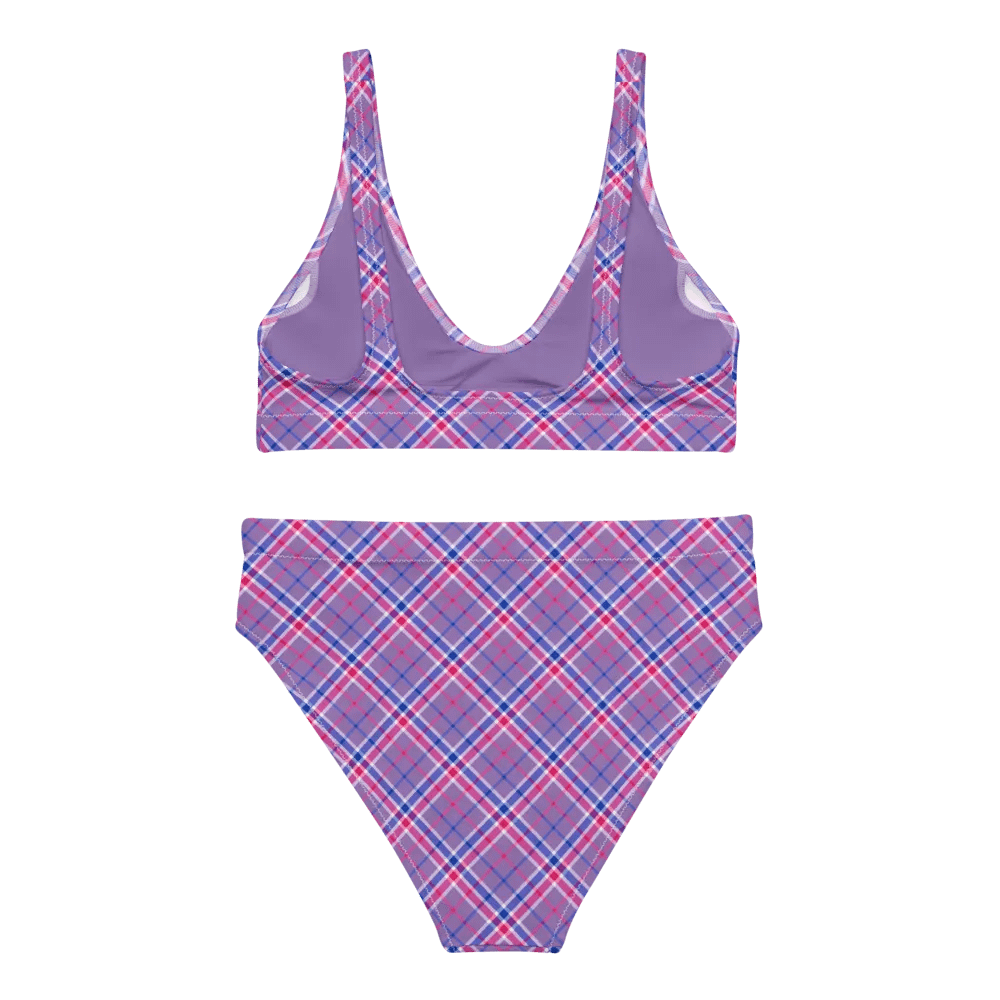 Lavender, Magenta, and Blue Plaid Bikini product image (4)