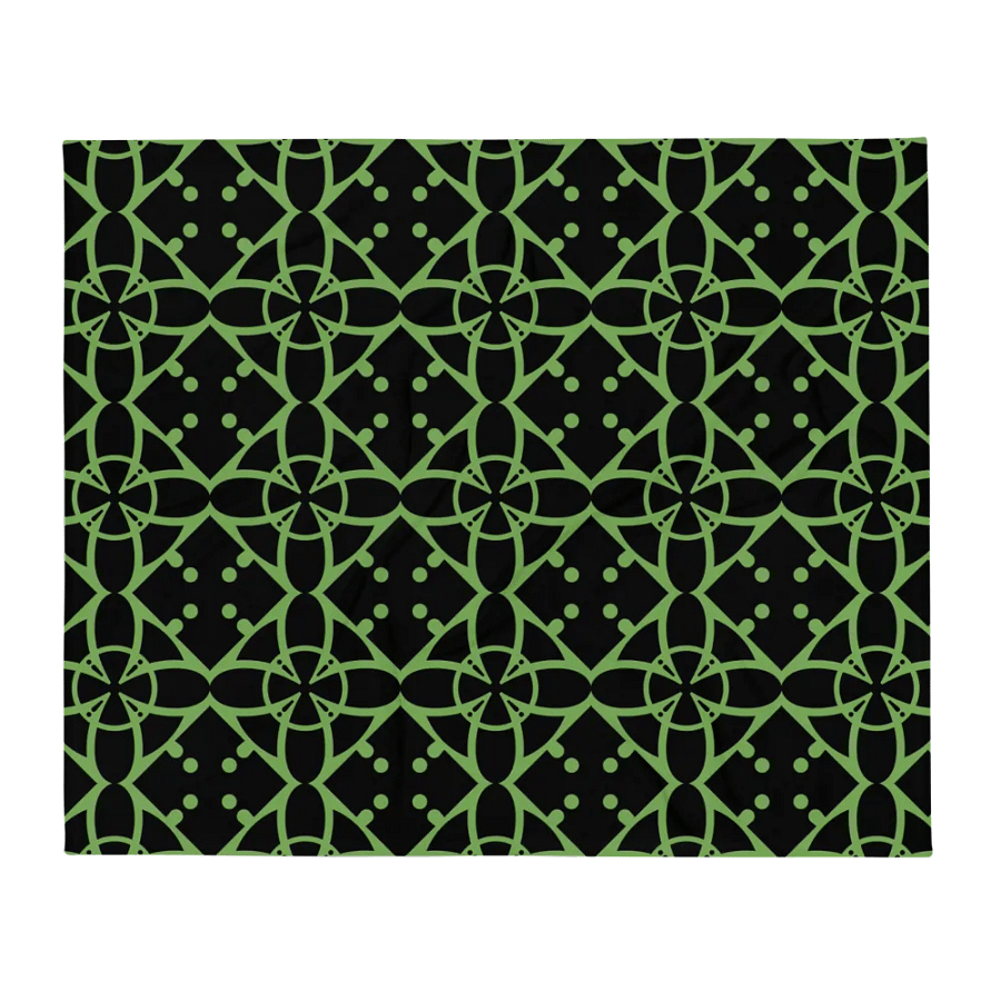 Green Ethereal Echoes Throw Blanket product image (2)