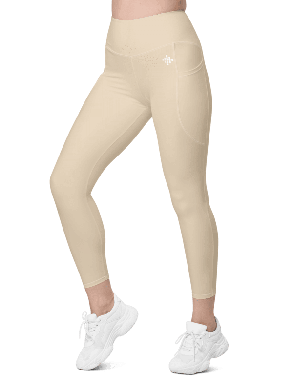Pastel Cream Leggings with Pockets product image (1)