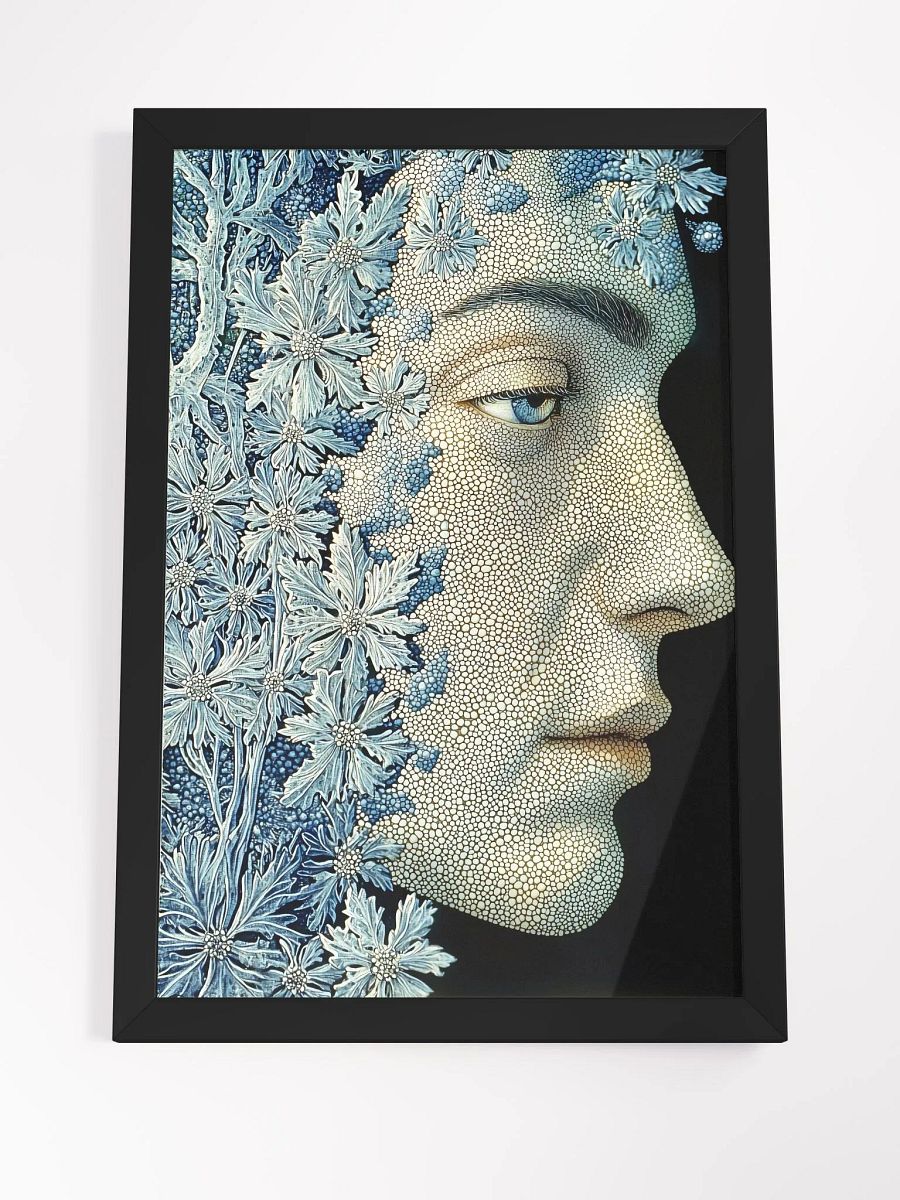 Winter's Whisper: Fantasy Poster of an Enigmatic Forest Spirit product image (4)