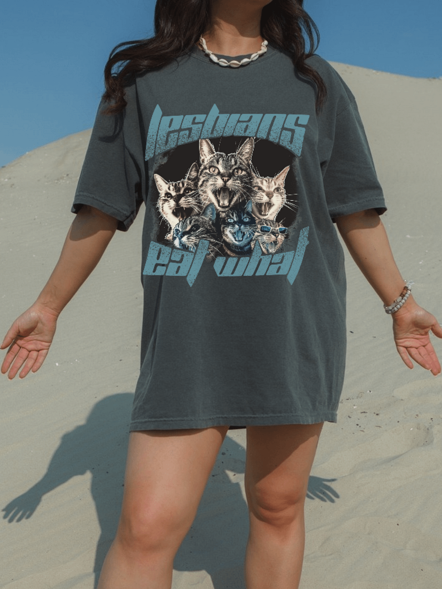 Lesbians Eat What? T-Shirt – Bold, Playful, and Unapologetic product image (1)