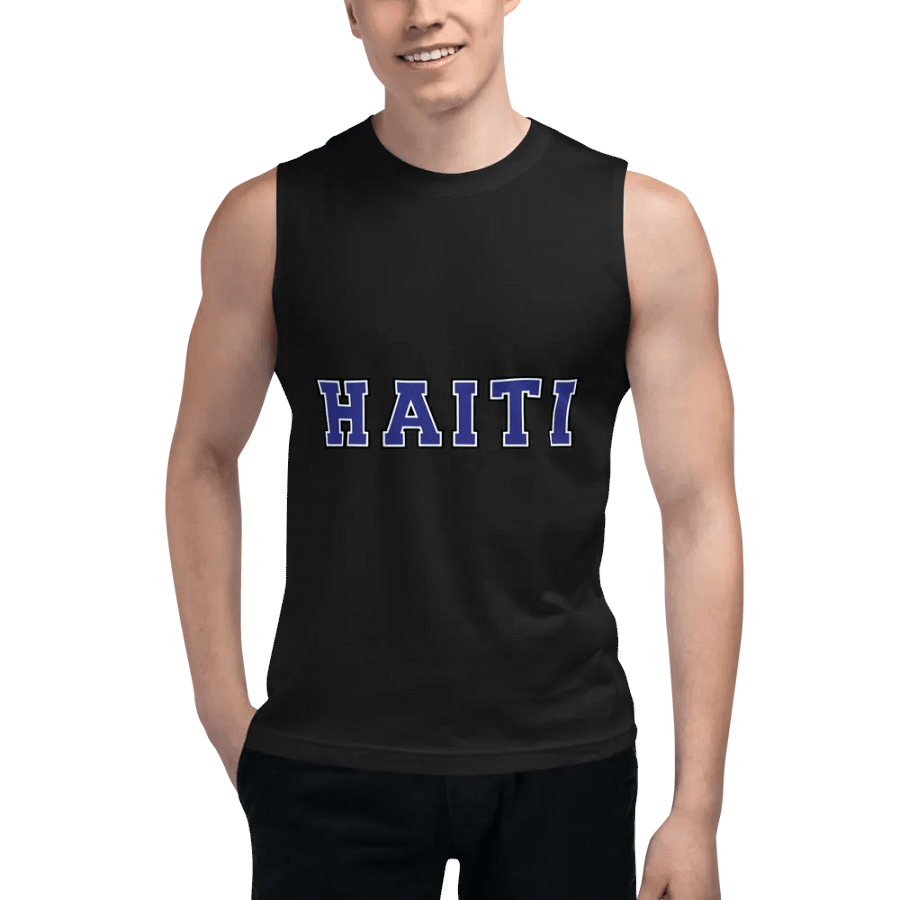 Haiti Varsity Muscle Tank product image (5)