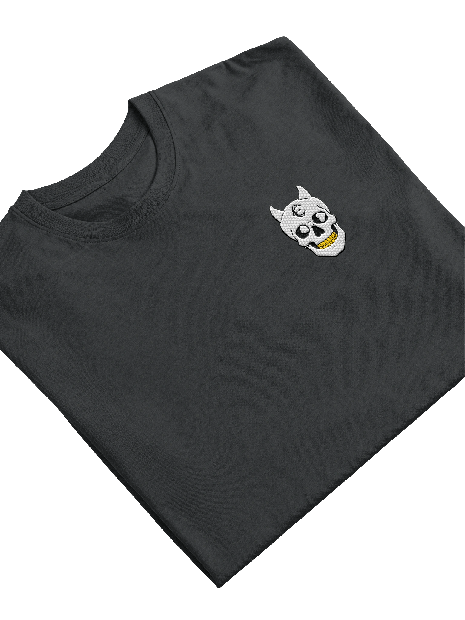Gold Teeth Embroidered POG Skull Heavyweight Tee product image (11)