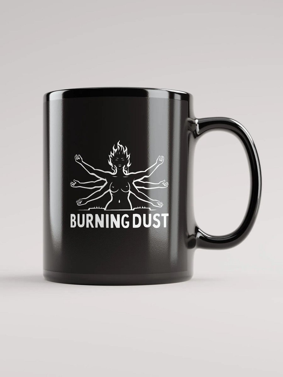 Burning Dust Glossy Mug Black product image (1)