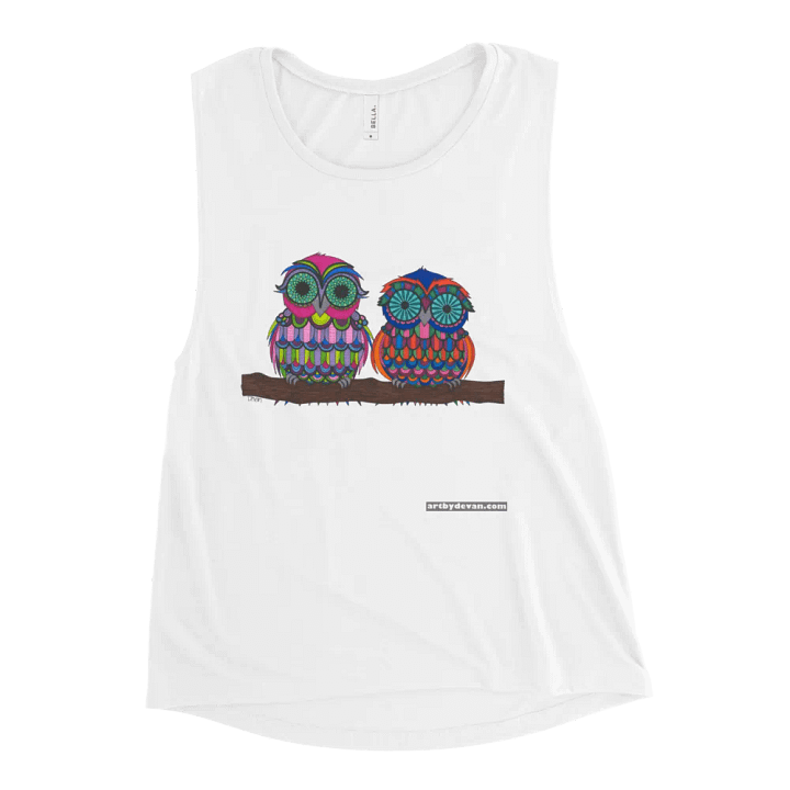 The Twins Owl Tank Top product image (2)